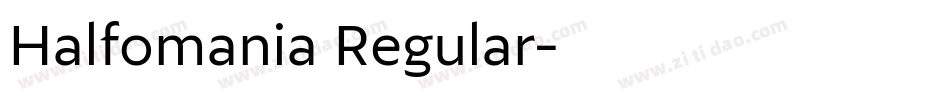 Halfomania Regular字体转换